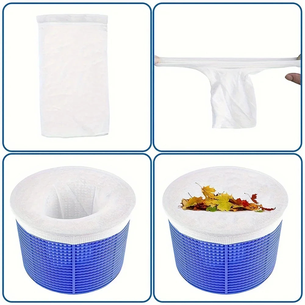 10-Pack Pool Skimmer Socks – Filter Debris & Leaves Pool Skimmer Filter Axl
