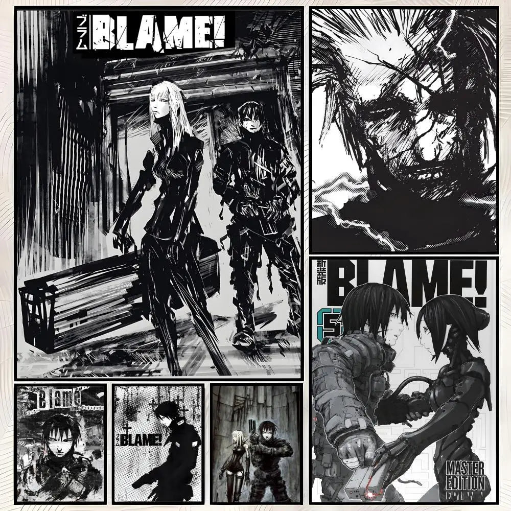 BLAME! Manga Self-Stick HD Wall Art Poster – Waterproof Decor Wall Art Poster Axl