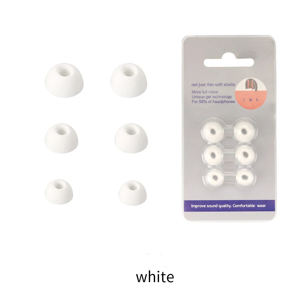 CMF by Nothing Buds Pro 2 Silicone Ear Tips S/M/L – 3 Pairs Earbud Ear Tips Axl WHITE