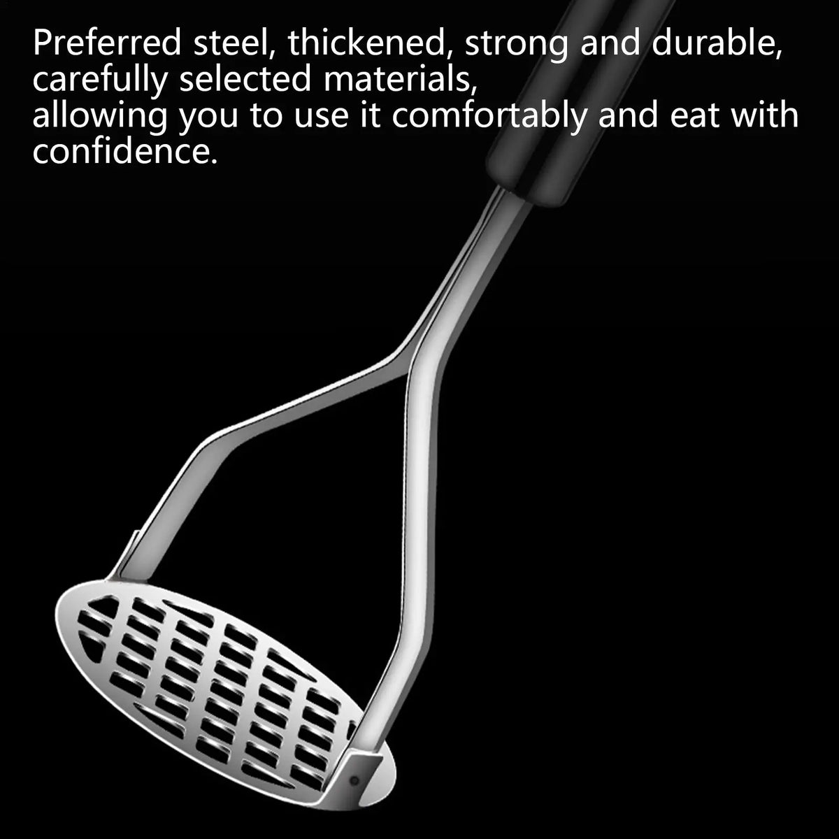 Stainless Steel Potato Masher – Mashing & Pureeing Kitchen Tool Potato Masher Axl
