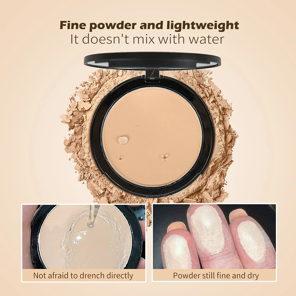 8-Shade Waterproof Pressed Powder – Matte Oil Control Concealer Concealer Pressed Powder Axl
