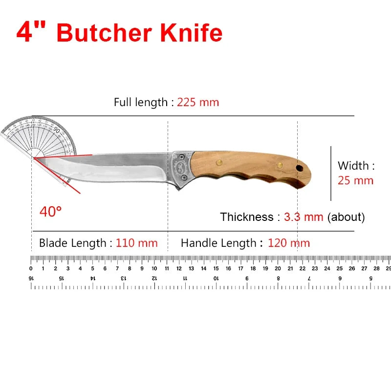 InLeung Forged Boning Knife – Stainless Steel & Wood Handle Boning Knife Axl