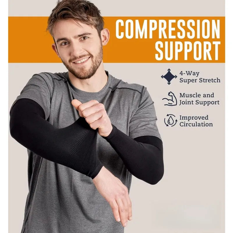 UPF 50+ Cooling Sun Arm Sleeves Set of 3 – Cycling & Running Sun Arm Sleeves Axl
