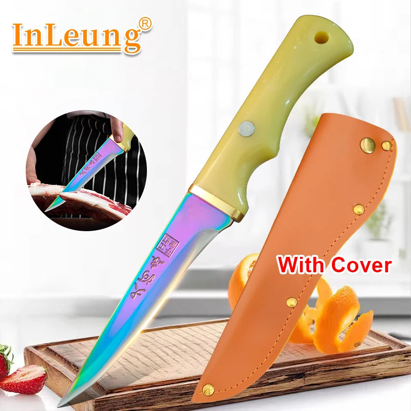 InLeung Stainless Steel Boning Knife – Forged Chef Kitchen Knife Kitchen Knife Axl