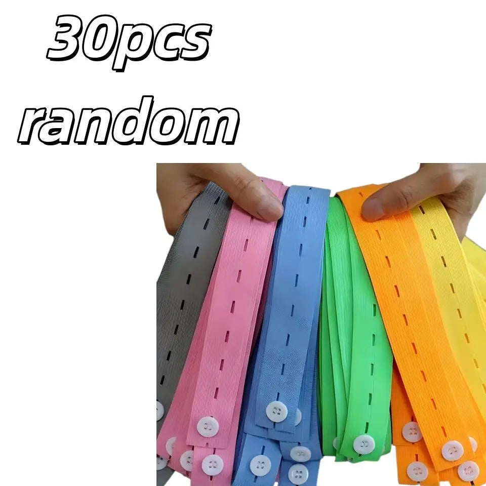 30-Piece Adjustable Buckle Straps – Clothing & Luggage Organizer Clothing Storage Straps Axl 30pcs random 25mm