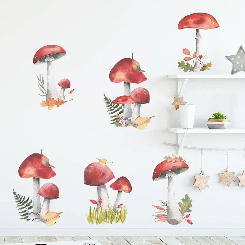 Fairy Forest Mushroom Wall Stickers – Kids Nursery Decal Wall Sticker Decal Axl