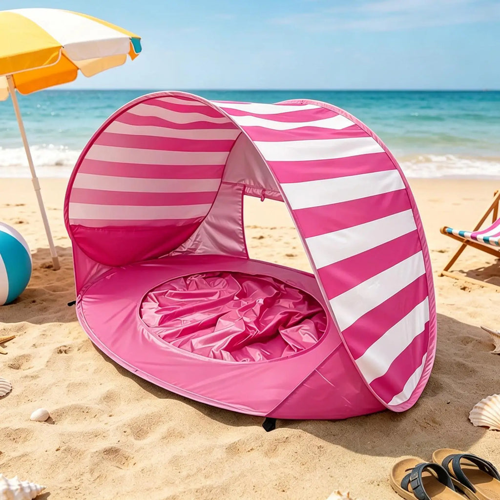 Kids Beach Tent with Mini Pool – Foldable UV Shade Shelter Kids Beach Tent Axl