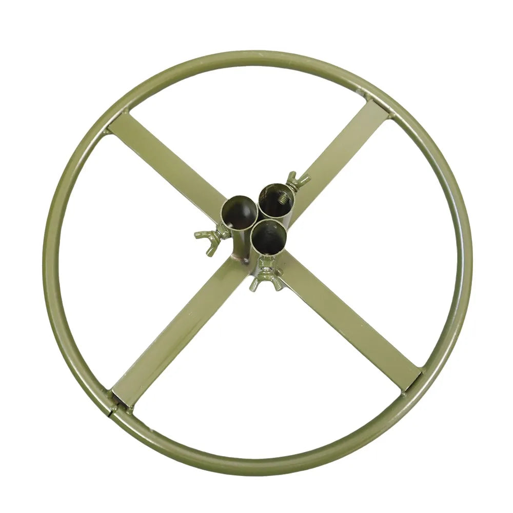 Metal Flower Pole Display Stand Base | Wedding & Home Decor Flower Display Stand Axl style3-3 hole-green
