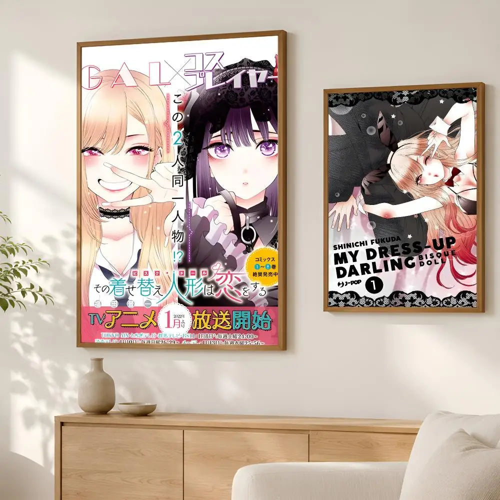 My Dress-Up Darling Self-Stick HD Wall Art Poster | Anime Decor Anime Wall Poster Axl