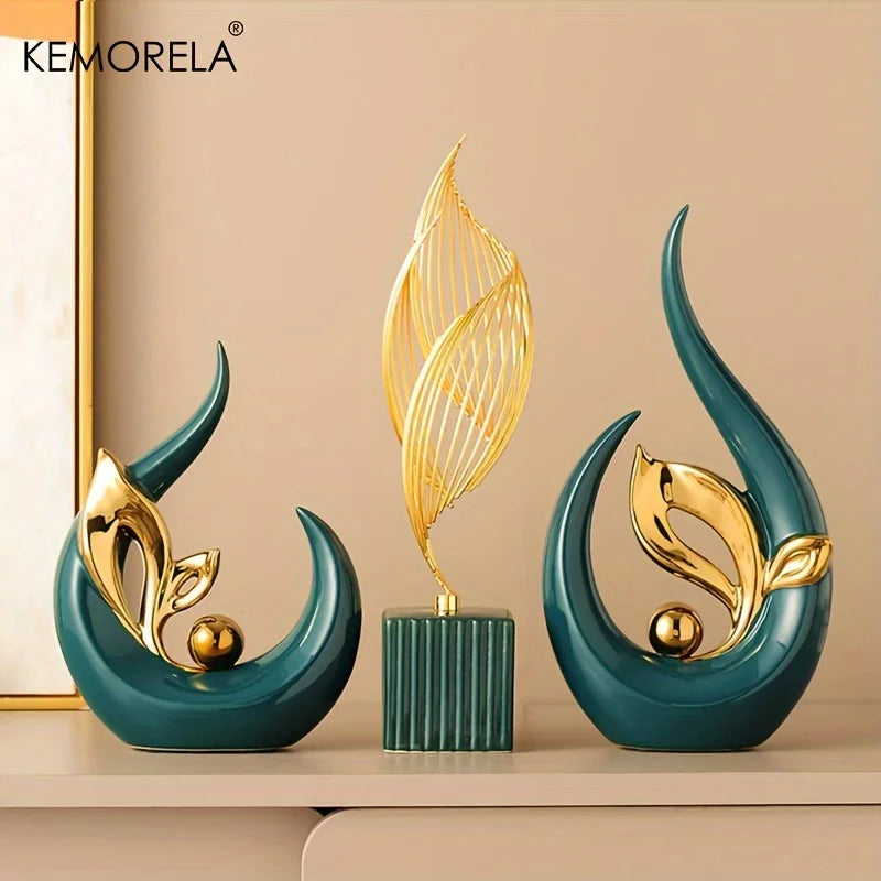Nordic Ceramic Sculpture – Luxury Home & Office Décor | KEMORELA Ceramic Sculpture Axl