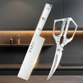 SHENJIU Japanese Kitchen Cleaver – Sharp Stainless Steel Knife Kitchen Cleaver Knife Axl 2PCS