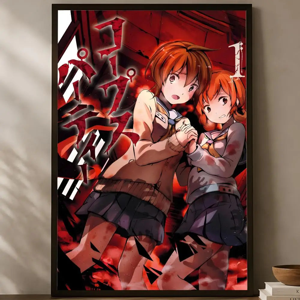 Corpse Party Game Poster – Self-Stick HD Waterproof Wall Art Wall Art Poster Axl White03 40X50cmNoframe