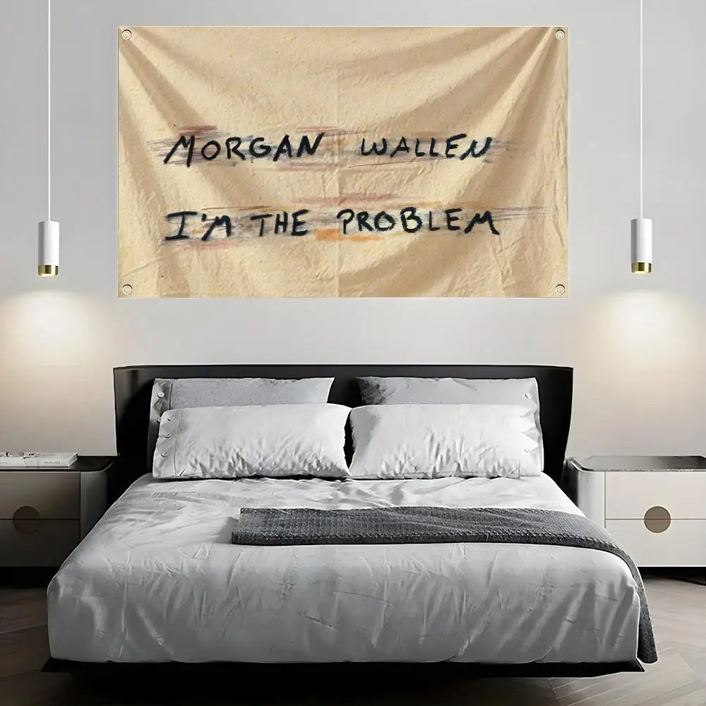 Morgan Wallen Fan Flag – Indoor & Outdoor Concert Wall Banner Fan Art Flag Axl