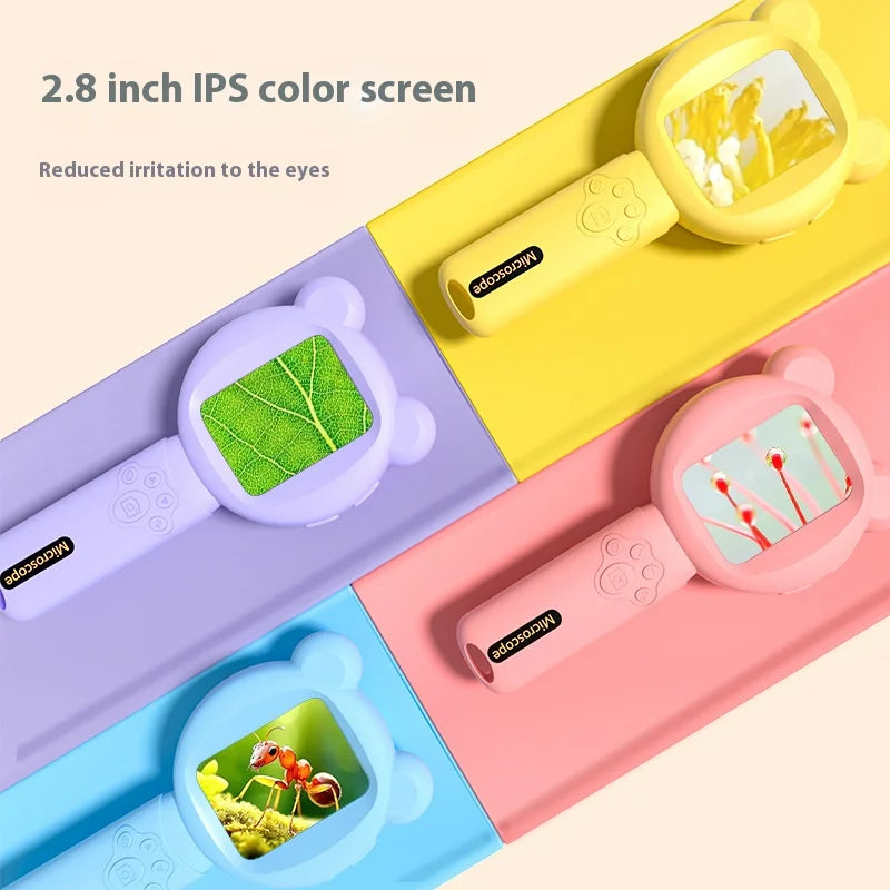 Kids Digital Microscope 500X HD – 2.8" Color Screen Handheld Digital Microscope Axl