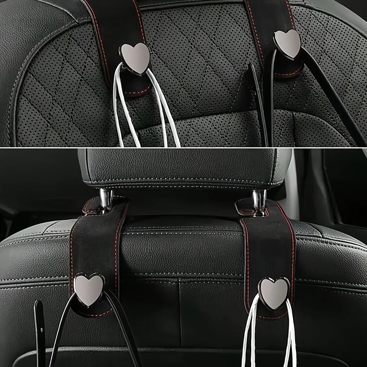 Heart-Shaped Car Seat Back Storage Bag | SUV & Sedan Car Seat Organizer Axl