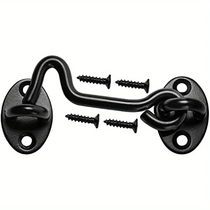 Rust-Resistant Sliding Barn Door Lock – Eye Hook Latch & Screws Door Lock Latch Axl 1pc