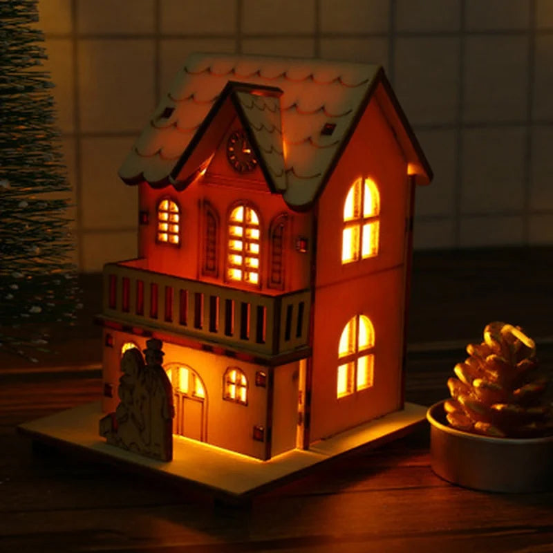 LED Wooden House Christmas Decoration – Festive Cabin Light Christmas Cabin Light Axl