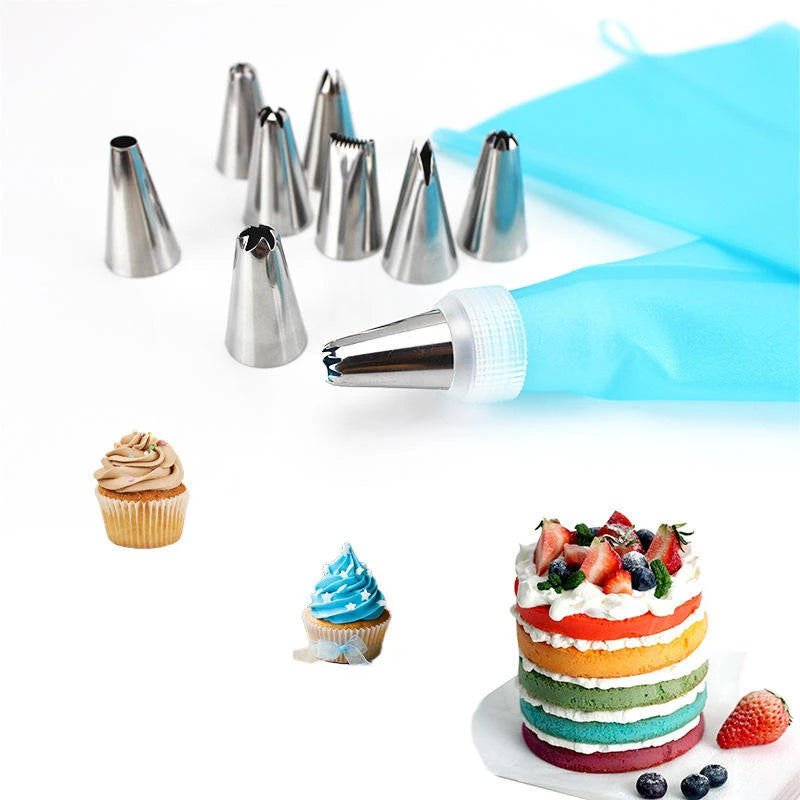 78-Piece Cake Decorating Set – Piping Bags, Tips & Nozzles Cake Decorating Kit Axl