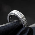 Huitan Round CZ Eternity Wedding Band Ring – Silver Tone Wedding Band Ring Axl T0241 6