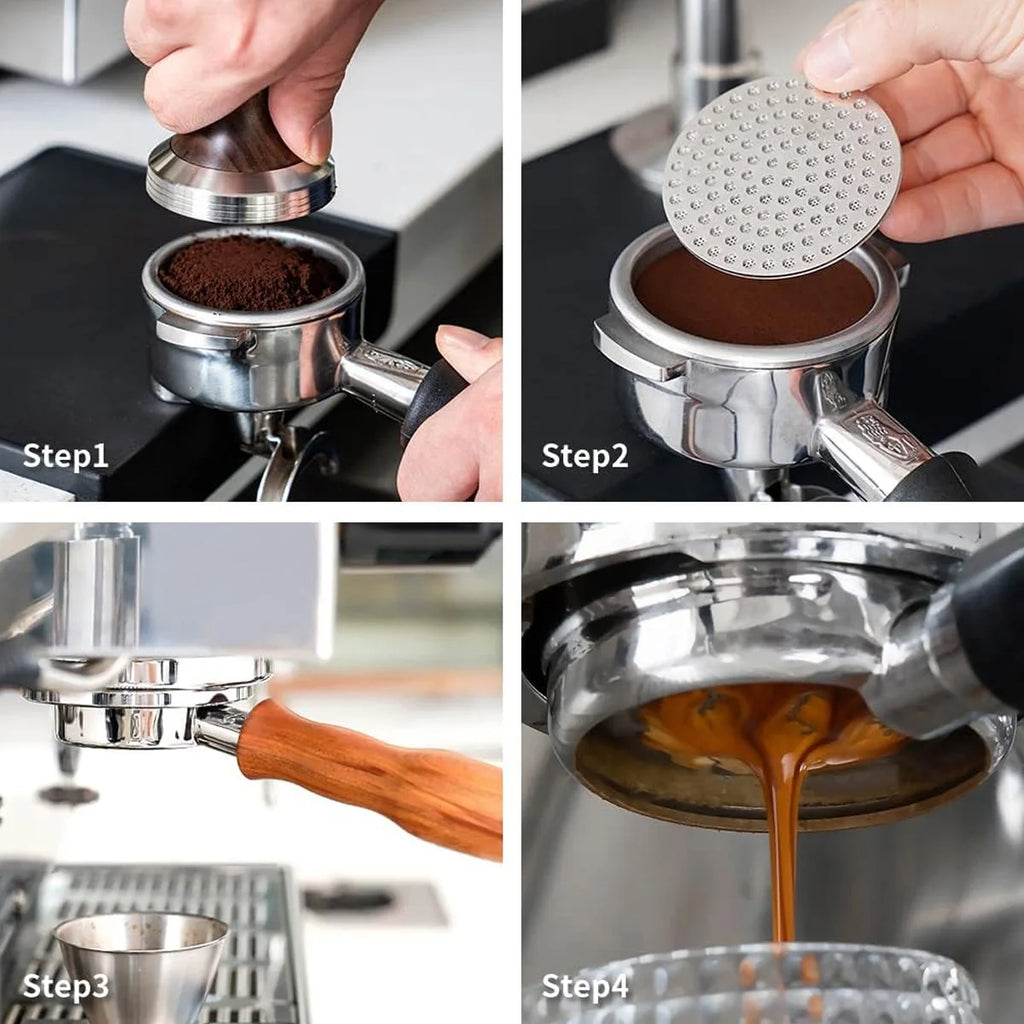 Leeseph 51/53/58mm Espresso Puck Screen – Stainless Steel Filter Espresso Puck Screen Axl