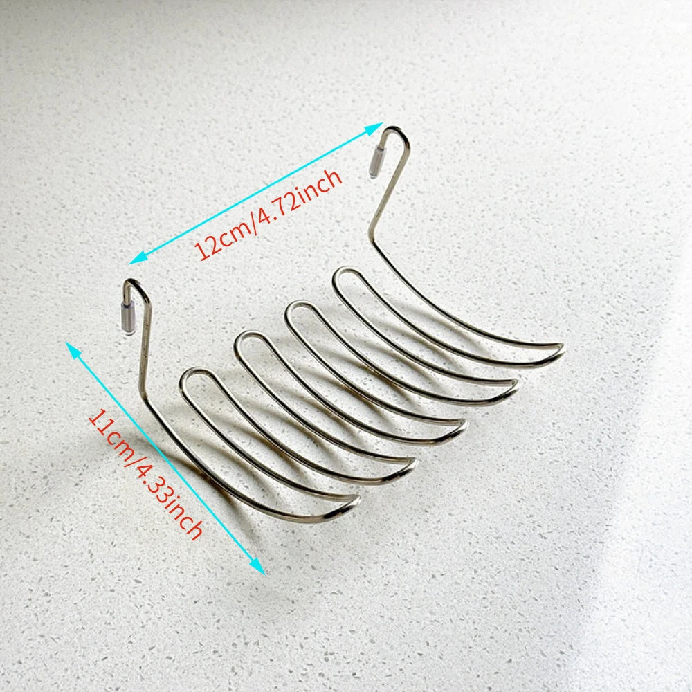 2-Pack Over-Sink Stainless Steel Drying Rack & Storage Basket Sink Drying Rack Axl