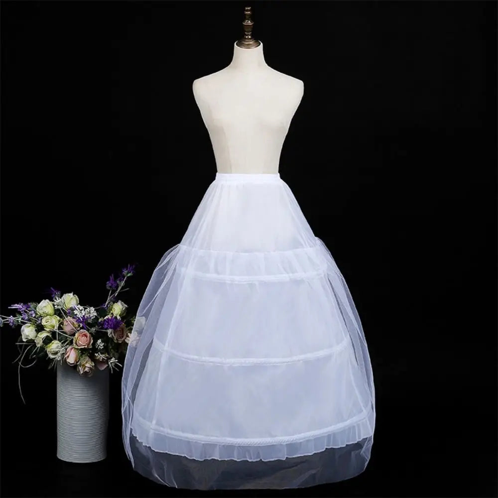 Women's 3-Hoop Crinoline Petticoat Underskirt 65/78/90cm Crinoline Petticoat Axl