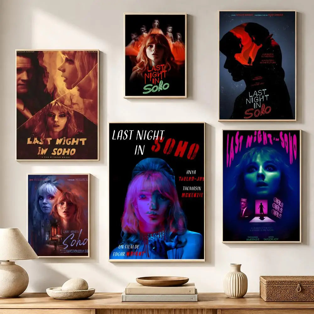 Last Night in Soho Movie Poster Waterproof PVC Stickers Movie Poster Sticker Axl