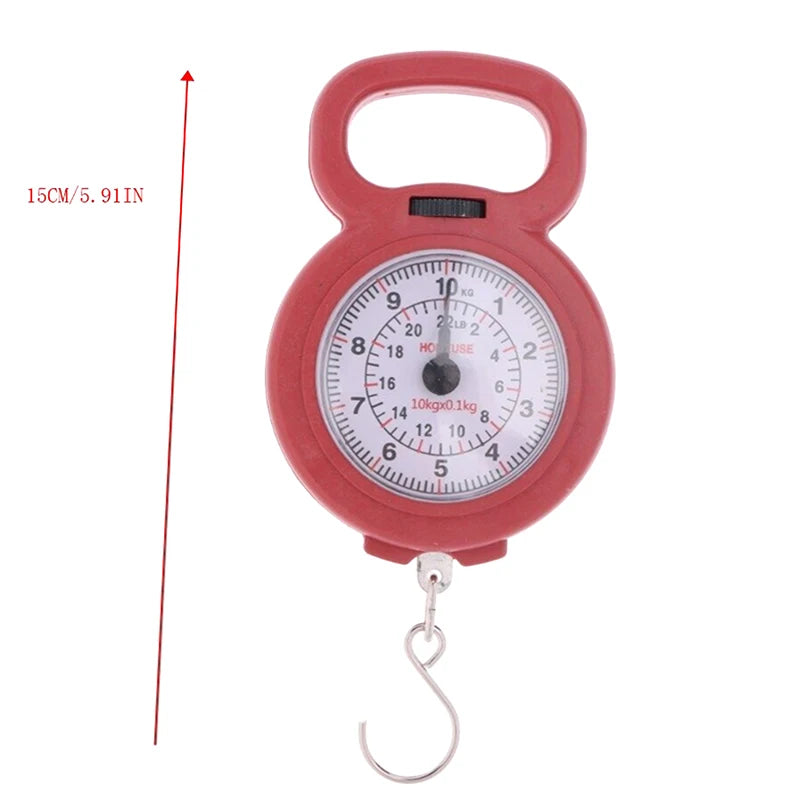 Mini Spring Hanging Scale 10kg – Portable Hook Scale Spring Hanging Scale Axl