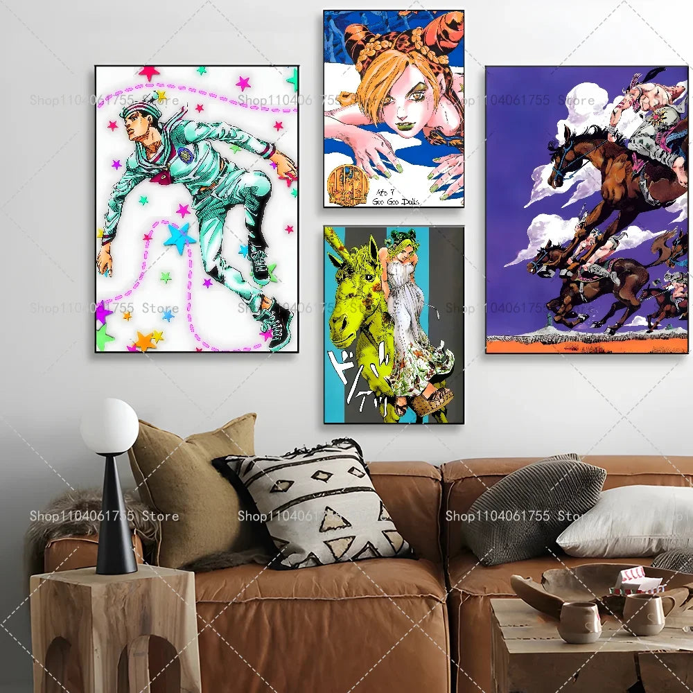 JoJo's Bizarre Adventure Anime Poster – Waterproof Wall Art Anime Wall Poster Axl