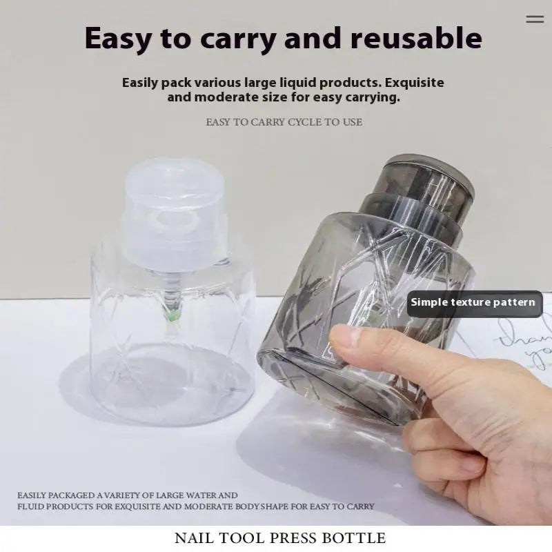 Refillable Lockable Pump Dispenser – Nail & Makeup Remover Nail Pump Dispenser Axl