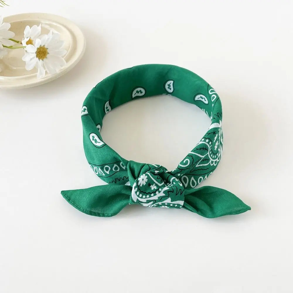 Women's Cashew Print Square Scarf – Hair Band & Headband Printed Square Scarf Axl style 12