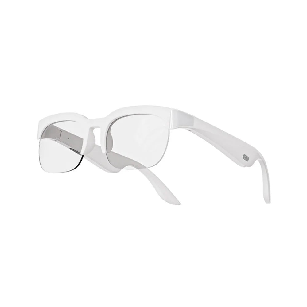 AI Smart Glasses 144 Languages Bluetooth 6.0 Translator Smart Translation Glasses Axl White-Regular style
