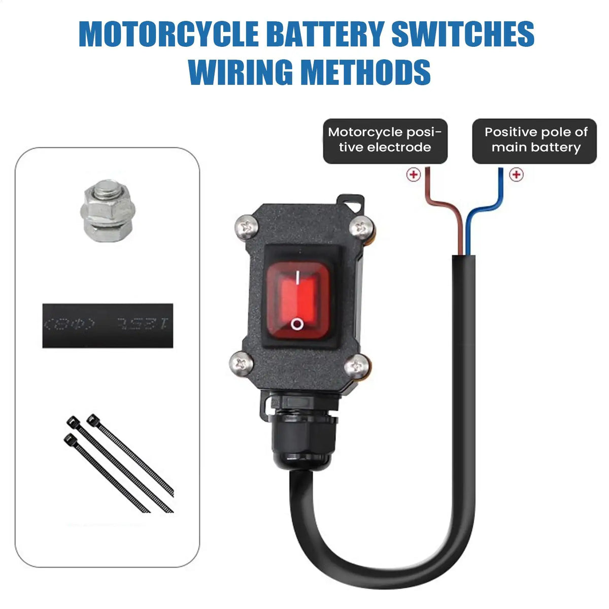 12V/24V Battery Disconnect Switch – Car, Marine & Motorcycle Battery Disconnect Switch Axl