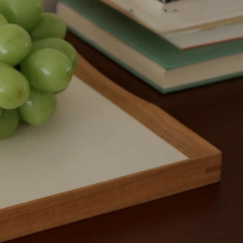 Retro Wooden Storage Tray – Walnut & Cherry Kitchen Organizer Wooden Storage Tray Axl
