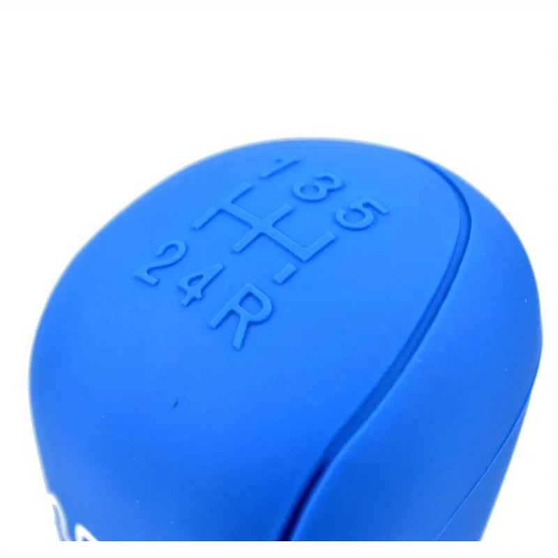 6-Piece Silicone Gear Shift Knob & Handbrake Cover Set Car Interior Accessory Axl