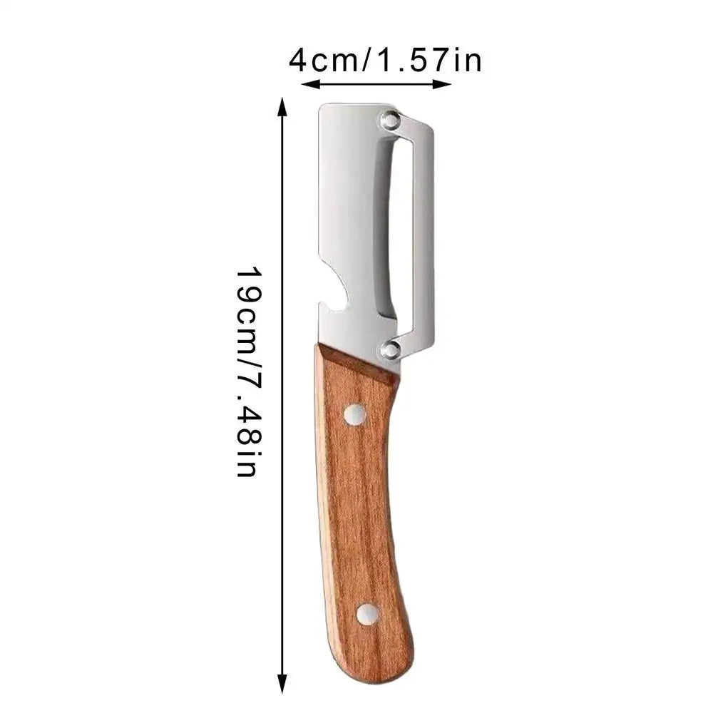Stainless Steel Vegetable Peeler with Bottle Opener Vegetable Peeler Axl As show