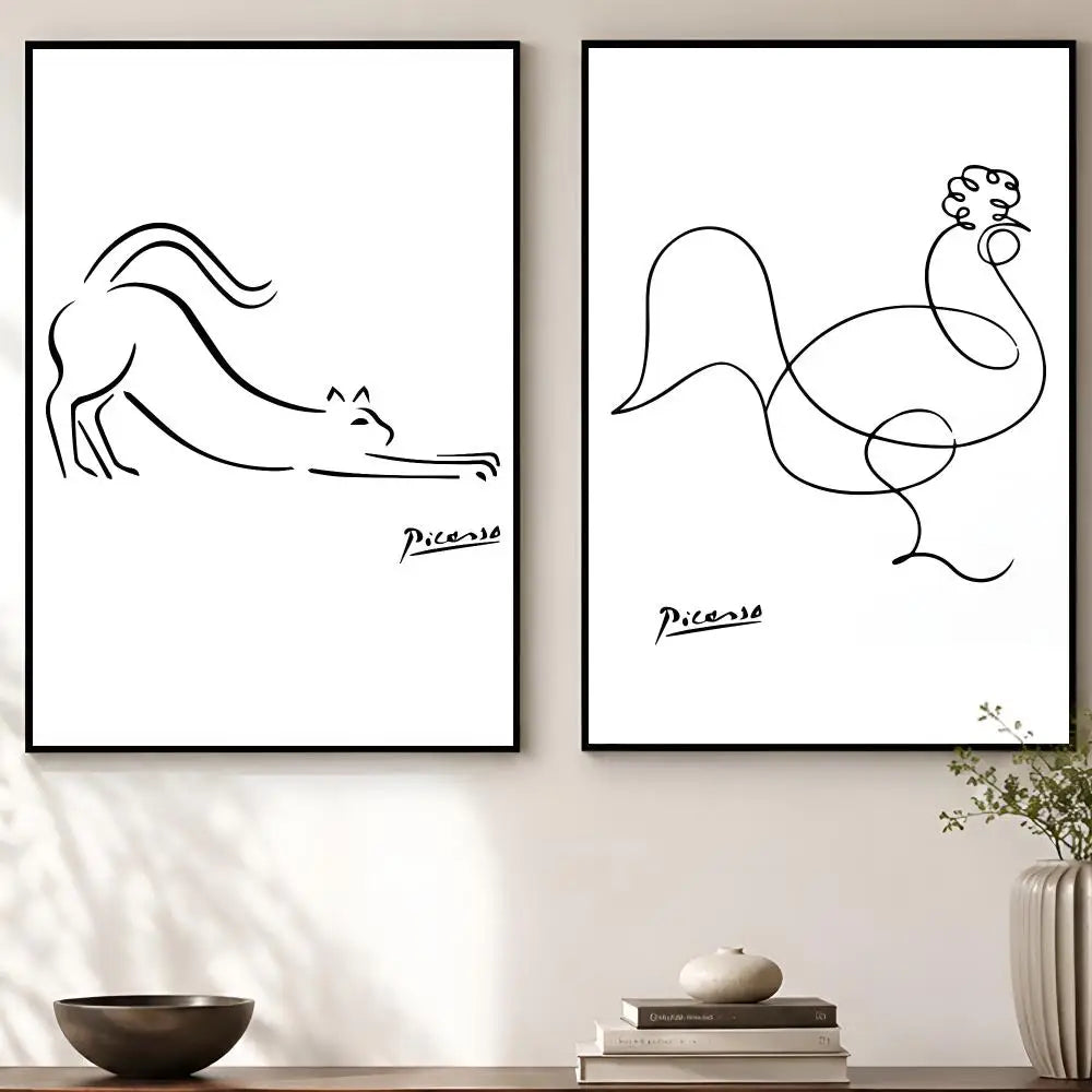 Pablo Picasso Art Poster – HD Self-Adhesive Wall Decor Print Wall Art Poster Axl