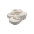 Women's Platform Flip Flops – Summer Beach Slippers Platform Flip Flops Axl White 39-40