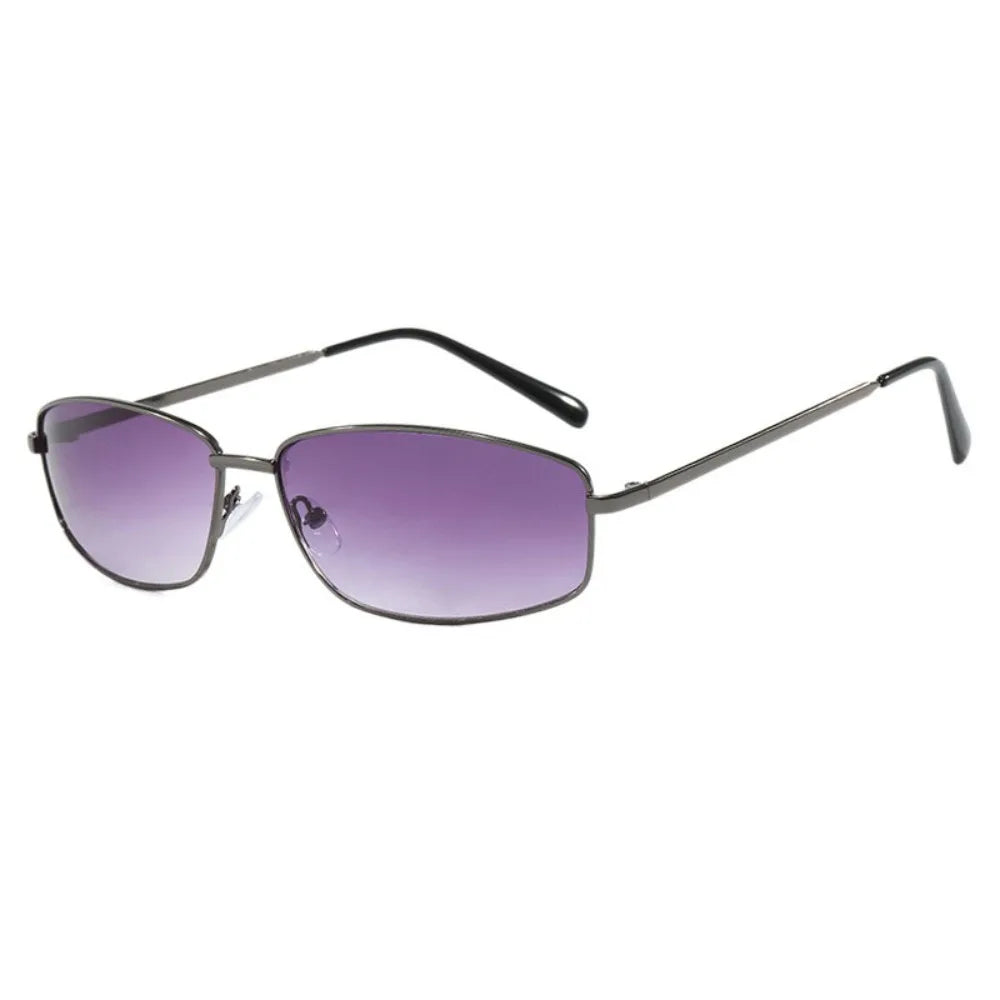 Y2K Square Sunglasses UV400 Metal Frame – Outdoor Shades Fashion Sunglasses Axl Grey