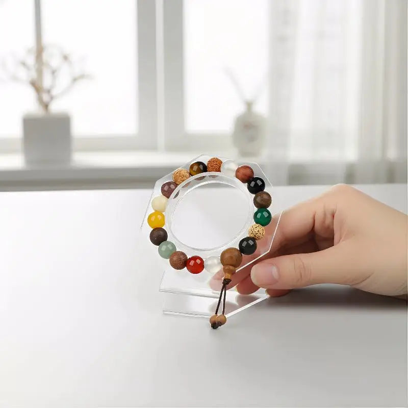 Acrylic Bangle Holder – 14-Bracelet Jewelry Display Stand Jewelry Display Stand Axl