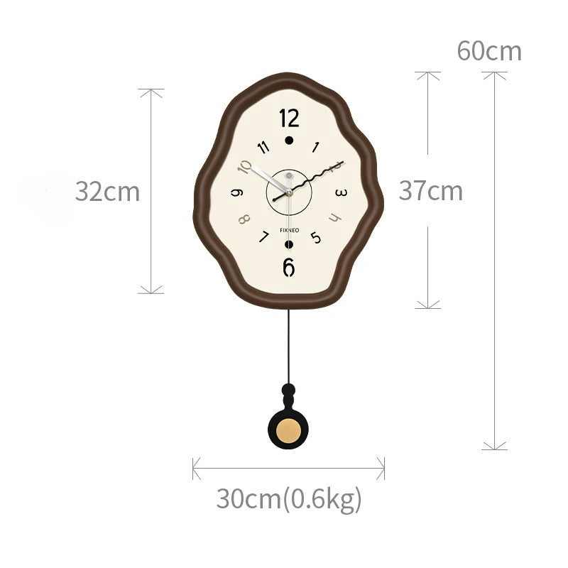 Modern Wooden Swing Wall Clock – Silent Quartz 30×60cm Wooden Wall Clock Axl Wall Clock