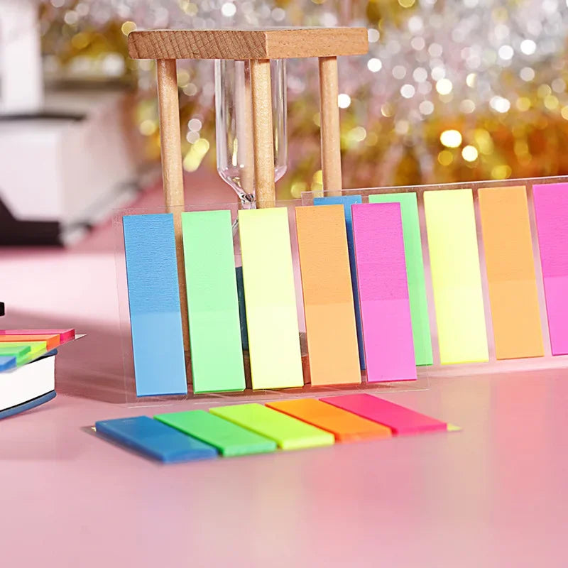 Kawaii Fluorescent Sticky Notes – Cute Memo Pad 2-Pack Sticky Memo Pad Axl