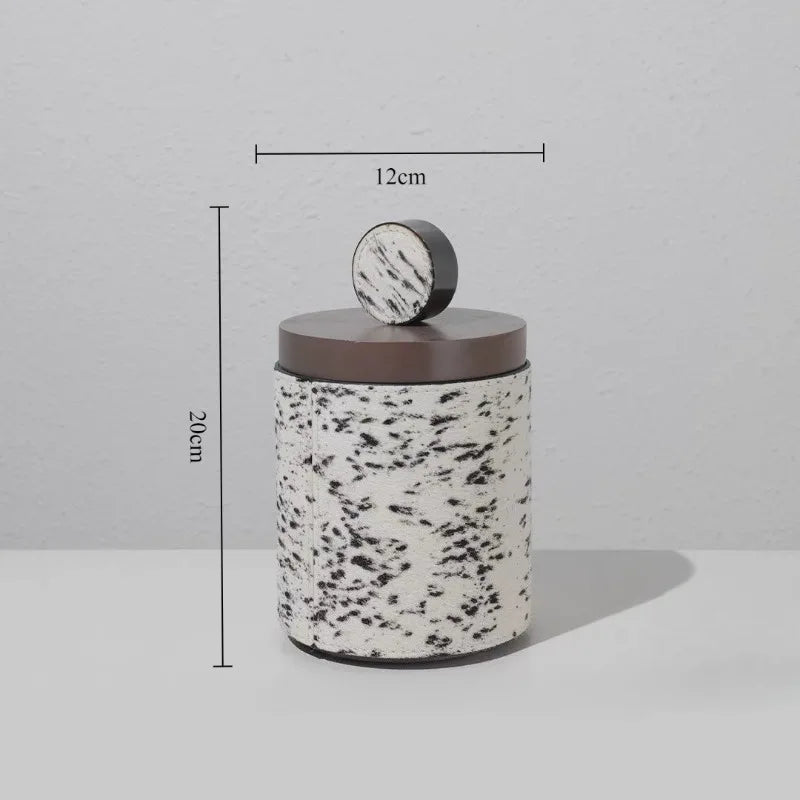 Modern Light Luxury Pine & Horsehair Jewelry Storage Box Jewelry Storage Box Axl