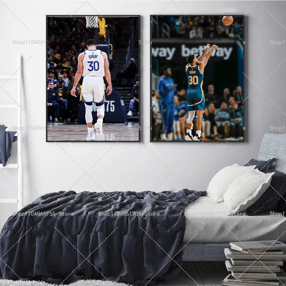 Basketball Superstar Wall Poster – Self-Adhesive Waterproof Sticker Wall Art Poster Axl