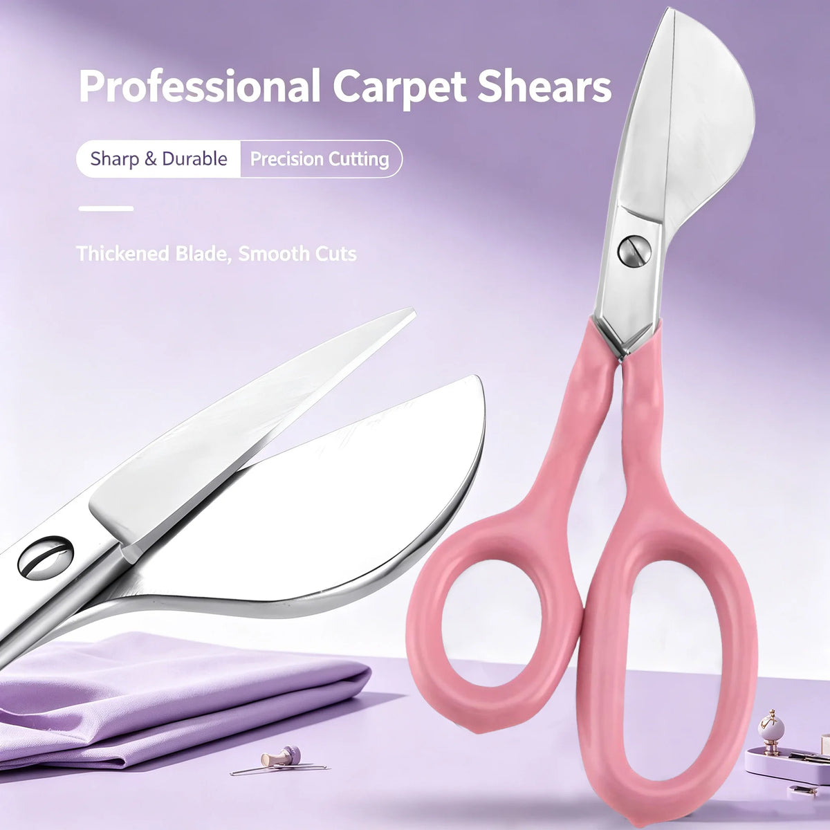 Duckbill Carpet Scissors – Pelican Blade Pile Trimming Tool Craft Scissors Axl