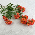 Faux Silk Morning Glory Flower Branch – 98cm Wedding Decor Artificial Flower Branch Axl orange