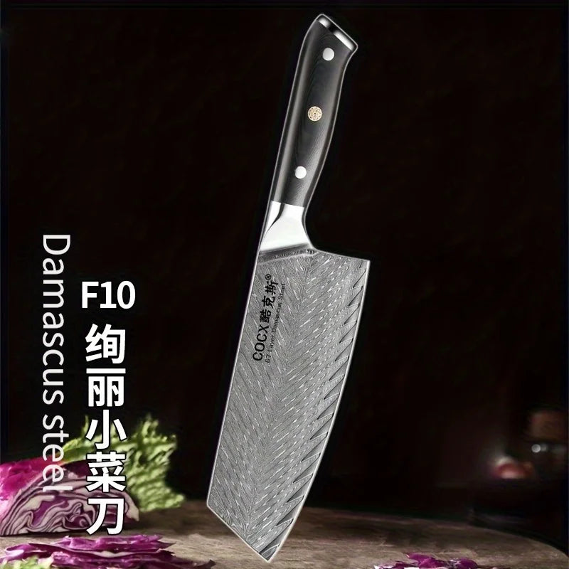 Damascus Steel Chef Knife – Japanese Style Meat Cleaver Damascus Chef Knife Axl