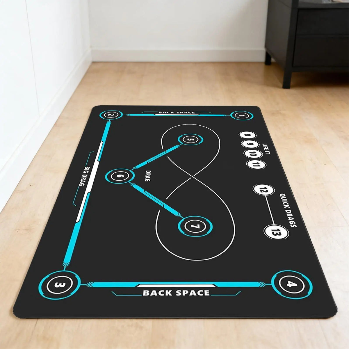 Non-Slip Hockey & Soccer Dribbling Training Mat | Indoor/Outdoor Sports Training Mat Axl