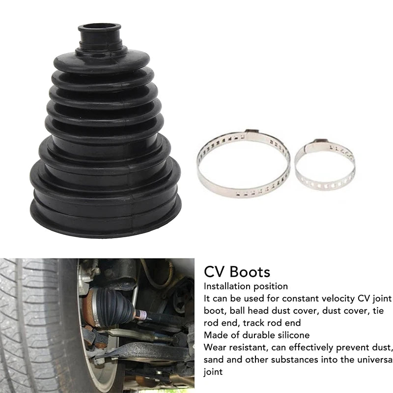Universal Silicone CV Boot Kit – Constant Velocity Joint Cover CV Boot Kit Axl