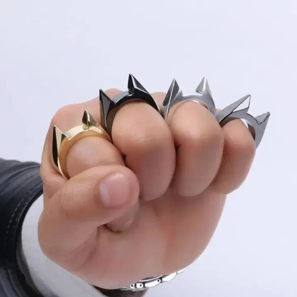 Cat Ear Stainless Steel Ring – Emergency Window Breaker Tool Emergency Safety Ring Axl